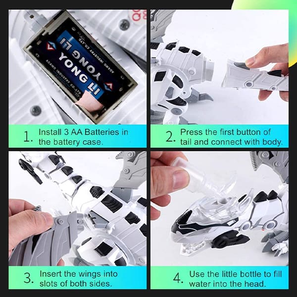 DinoStar, robot dinosaur koji prska vodenu maglu, kreće se i ispušta zvukove - Image 7