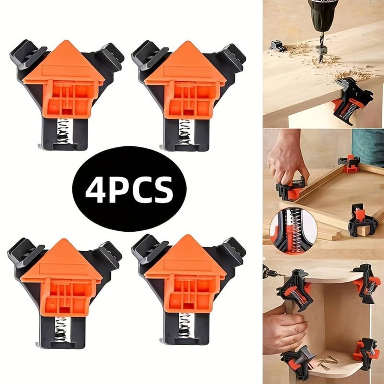 FixClamps, alat za spajanje drva pod kutom od 90 stupnjeva (4 komada) - Image 9