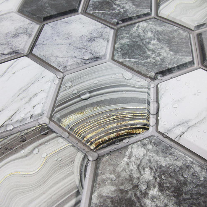 HexagonWall, trodimenzionalne zidne naljepnice s imitacijom mramora - Image 8