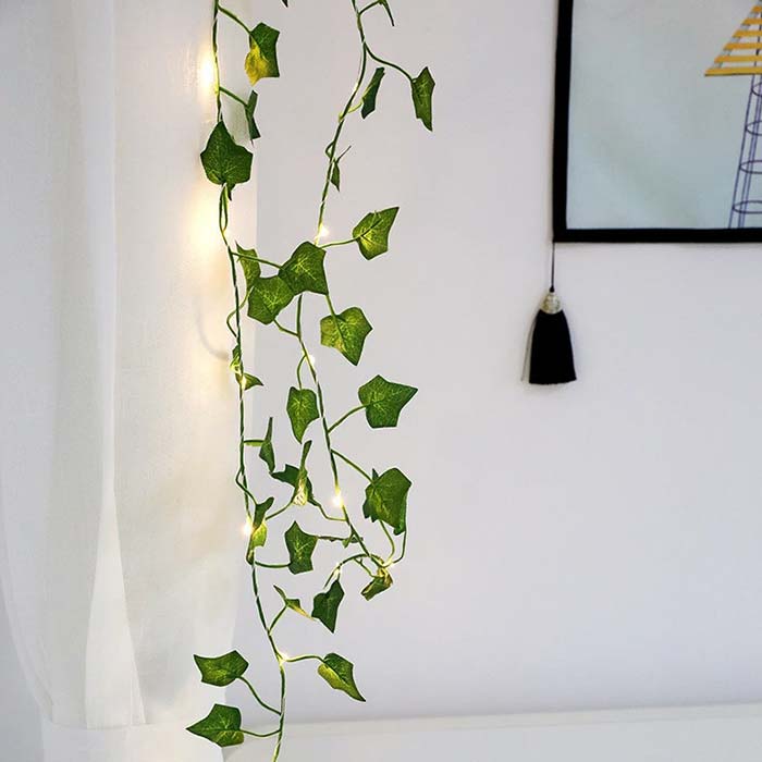 LeafLights, ukrasna traka sa zelenilom i 50 solarnih svjetala - Image 8