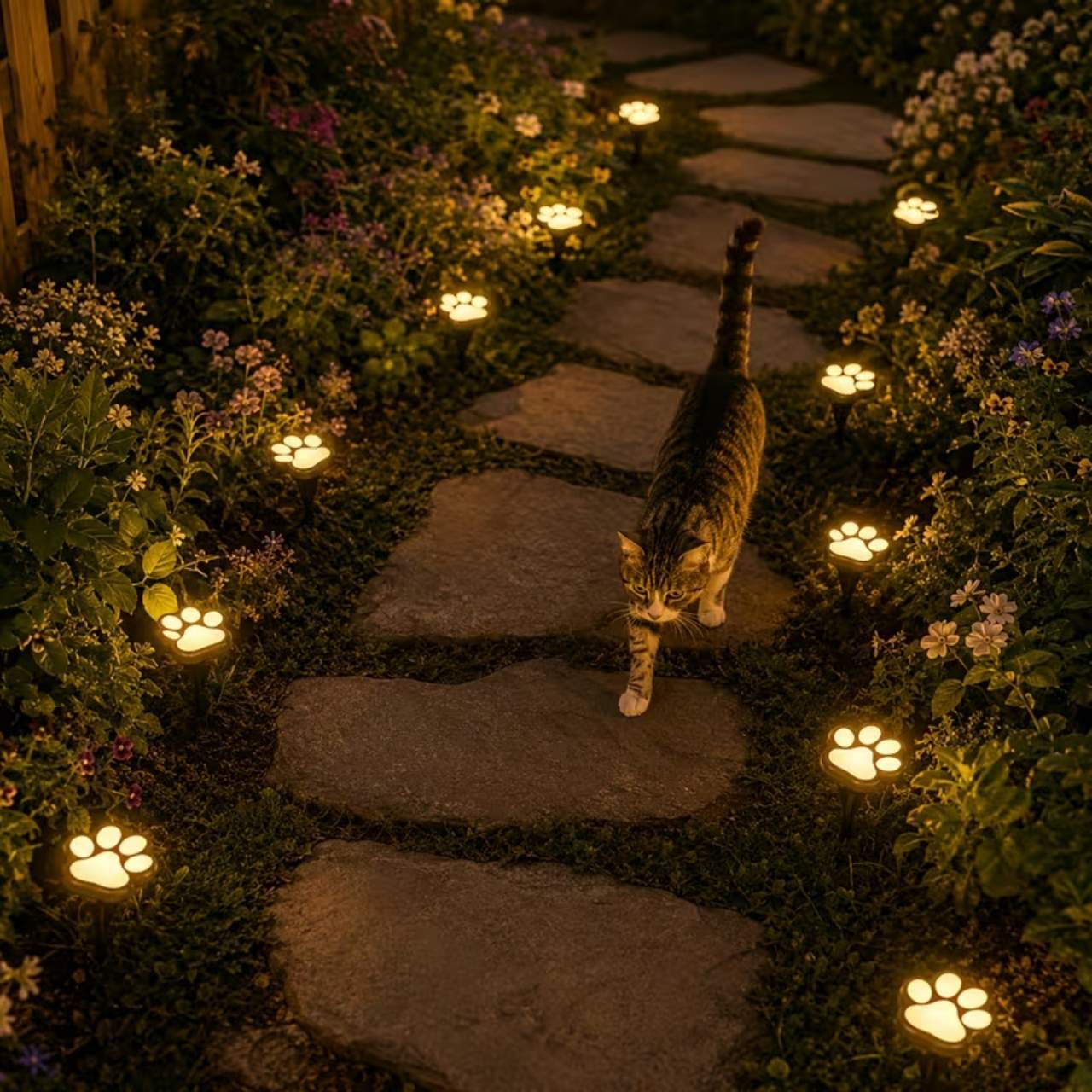 Solarne LED svjetiljke u obliku šapa, Paws - Image 11