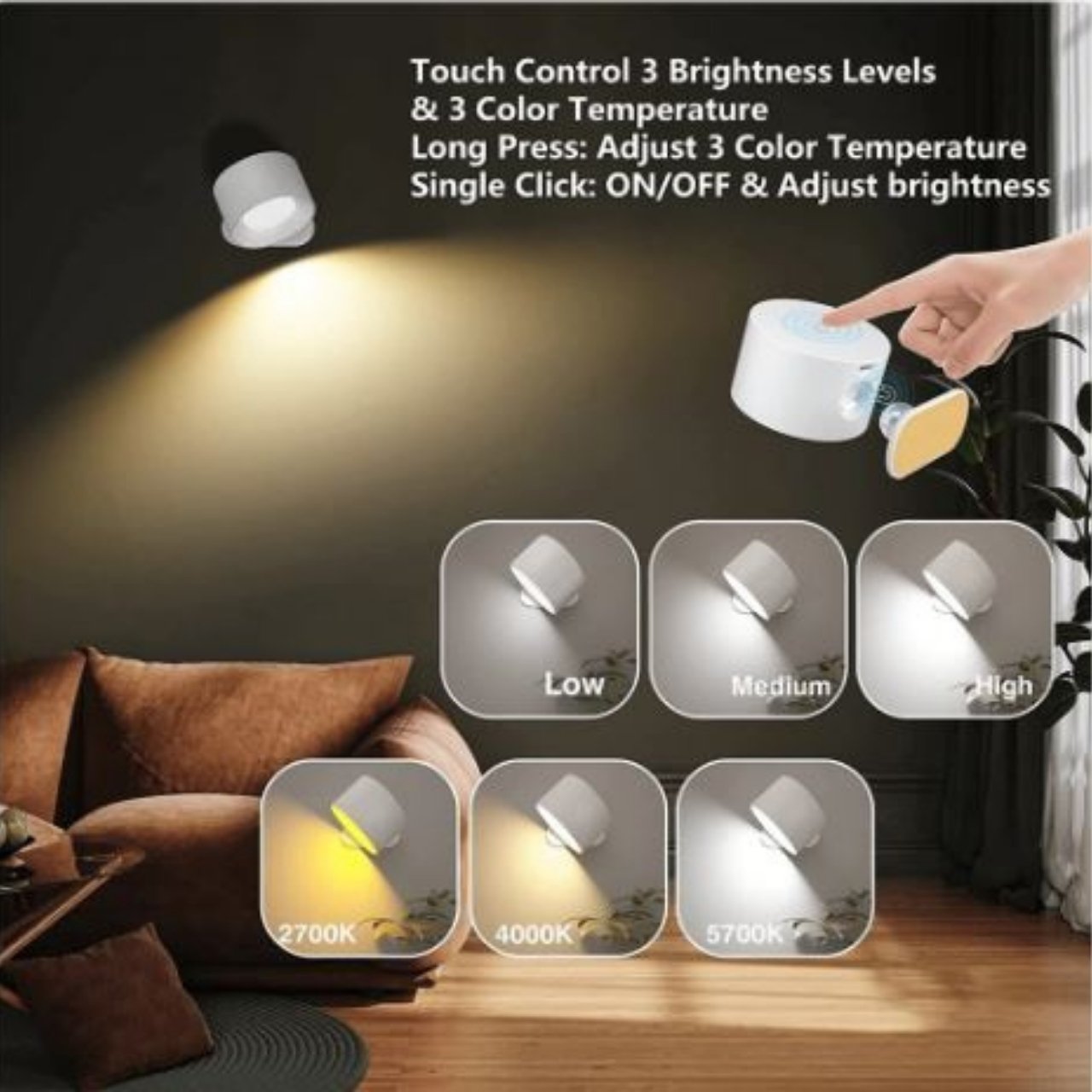 StickLamp, elegantna bežična zidna lampa - Image 9