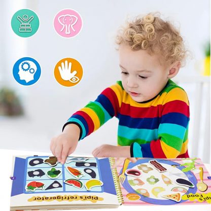TIHKNJIGA, Interaktivna Montessori knjiga s naljepnicama - Image 5