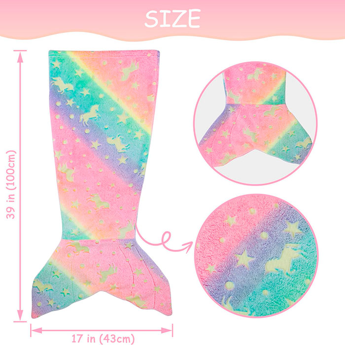 TailsBlanket, deka za bebe u obliku repa sirene ili morskog psa - Image 7