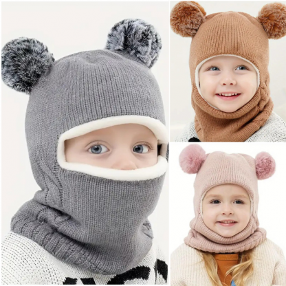 WINHAT-ROZ, CozySnug kapa s šalom za djecu - Image 3