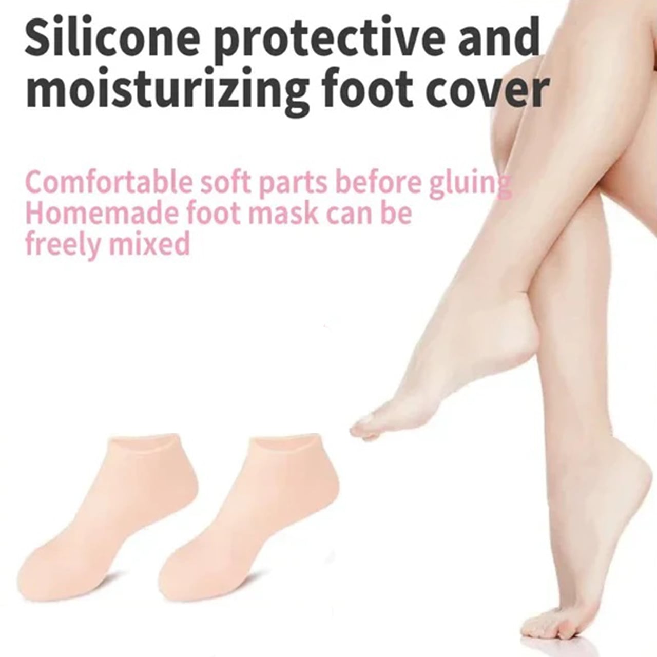MoistMask, hidratantne silikonske čarape za njegu stopala (1+1 GRATIS ) - Image 2