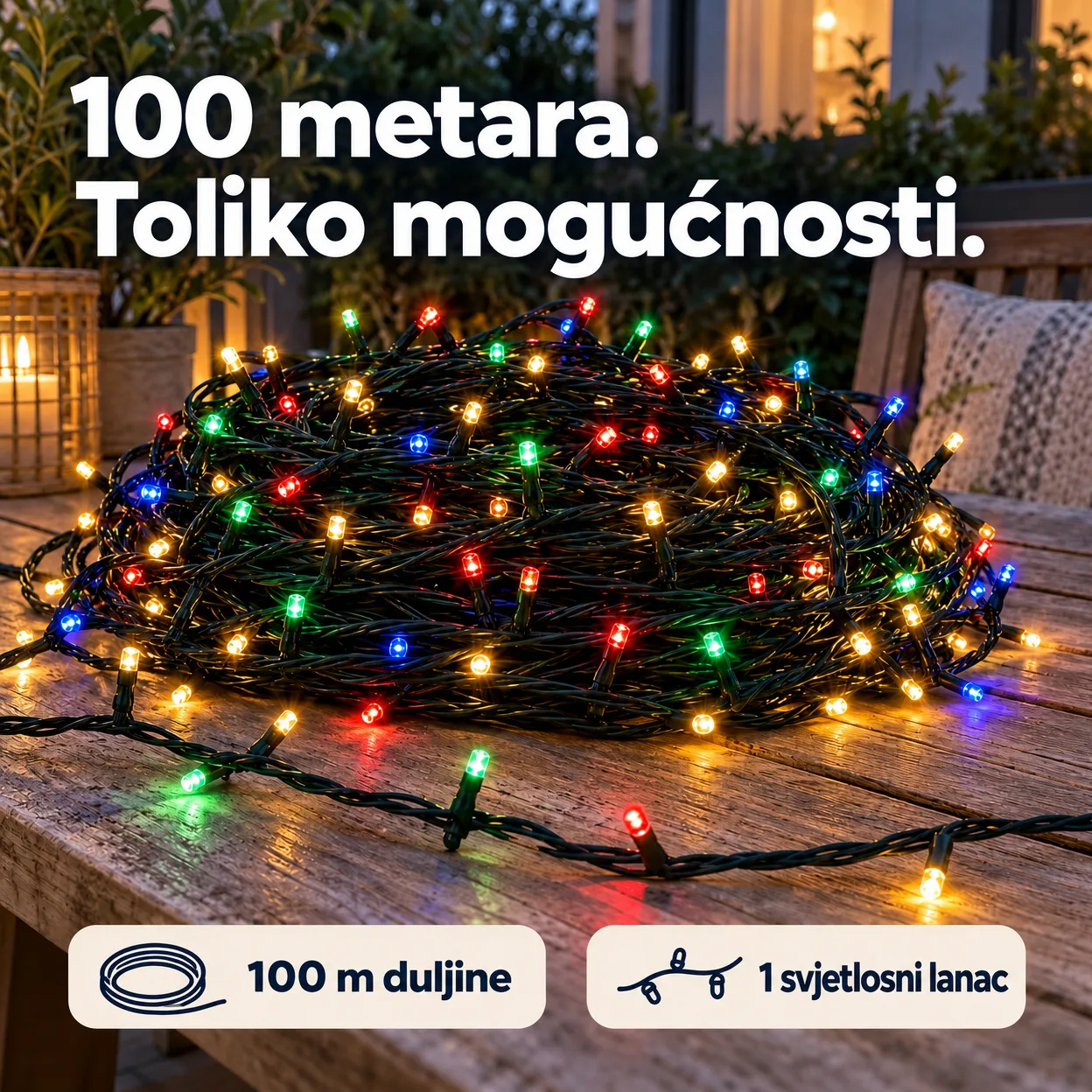 100mLL Festivni lanac svjetla - Image 2