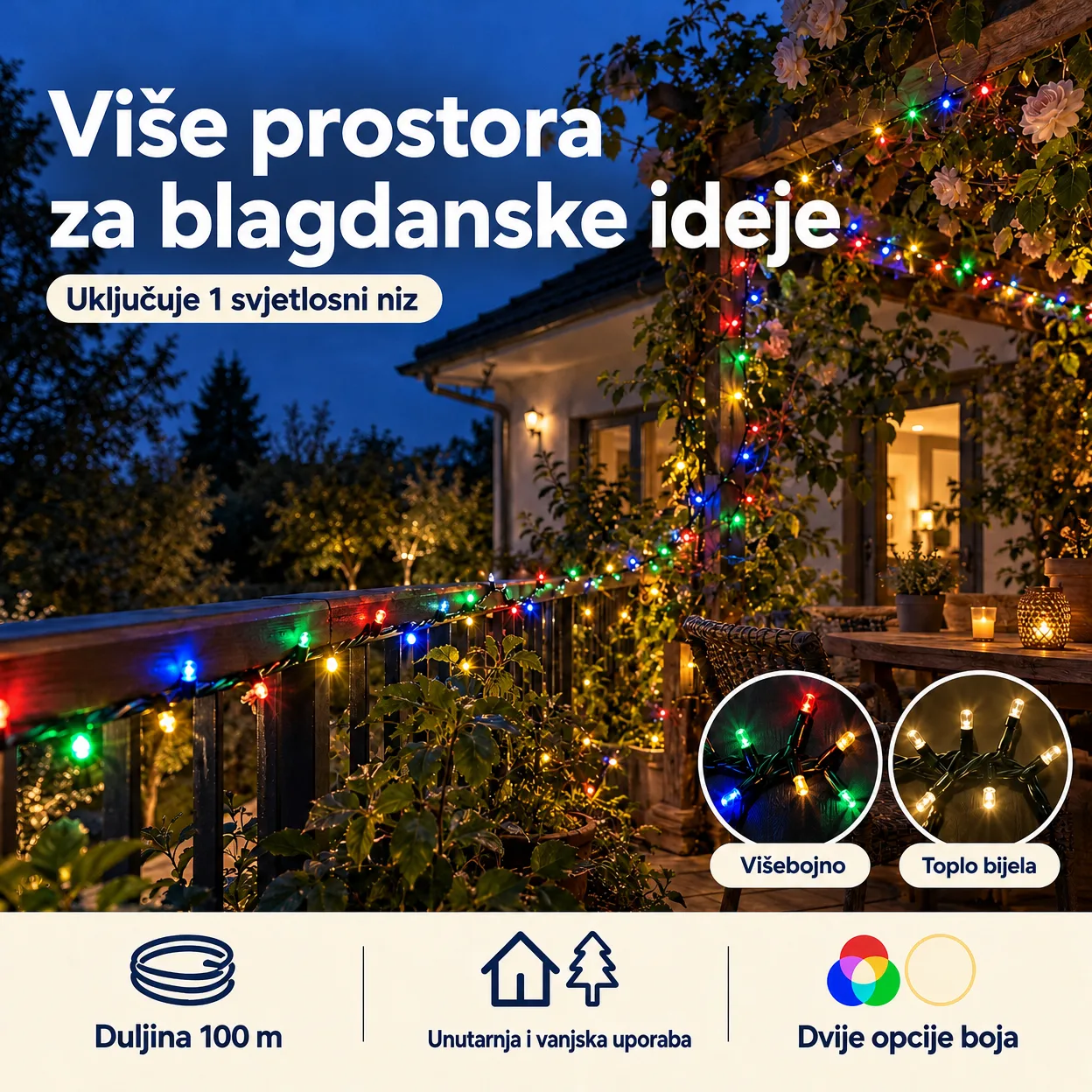 100mLL Festivni lanac svjetla - Image 9