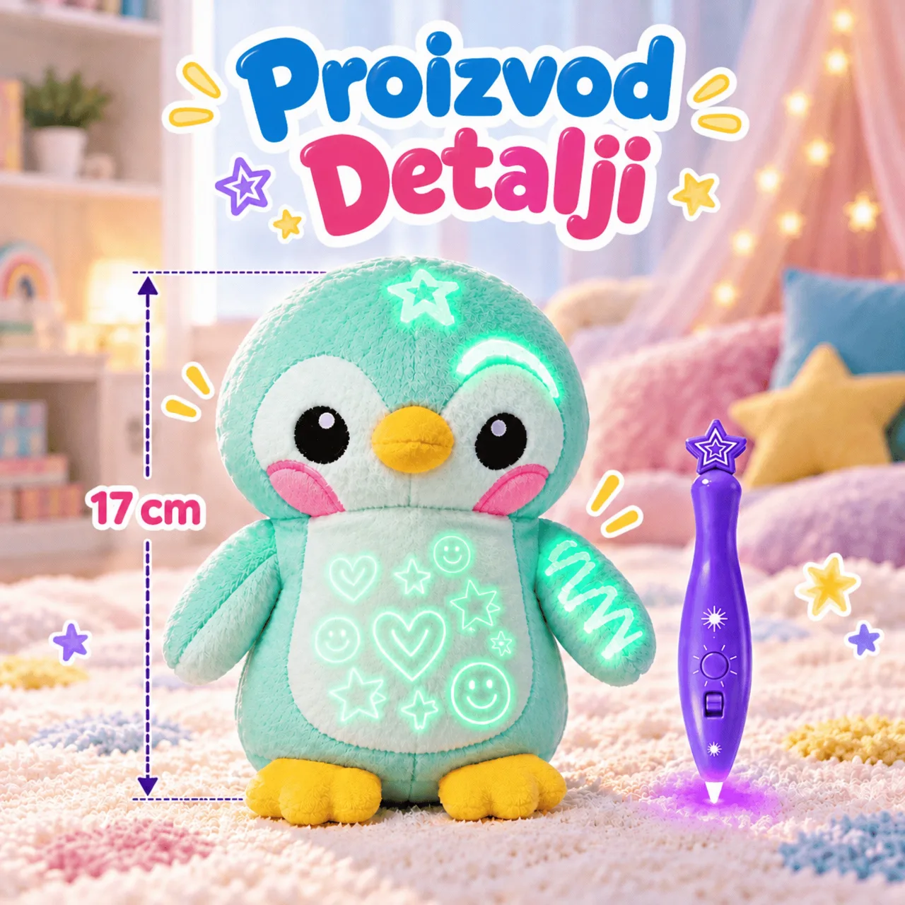 Plišani pingvin koji svijetli u mraku, BestFriend - Image 3