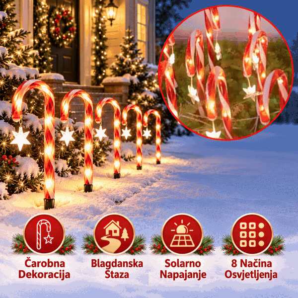 LED božićni štapovi od slatkiša, CaneLights - video