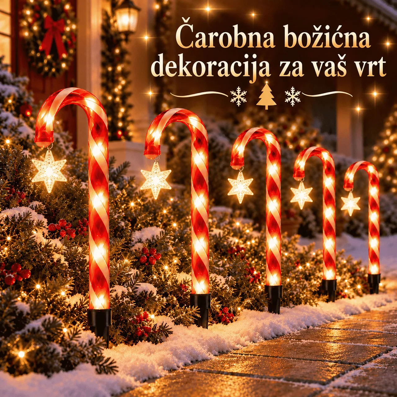 Čaroban božićni ukras za vaš vrt