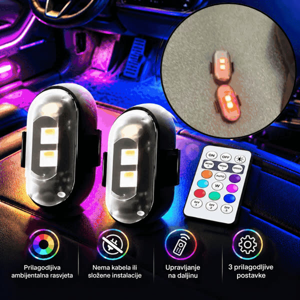 Ambijentalna LED rasvjeta za automobile, CarAmbient - video