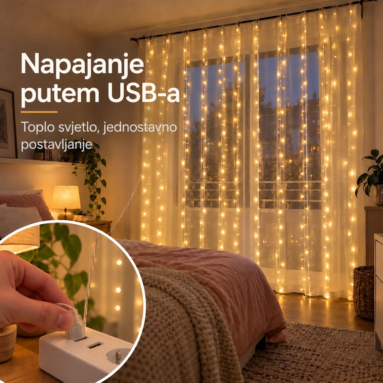 CurtainLED, zavjesa s 300 LED svjetala (3x3m) - Image 8