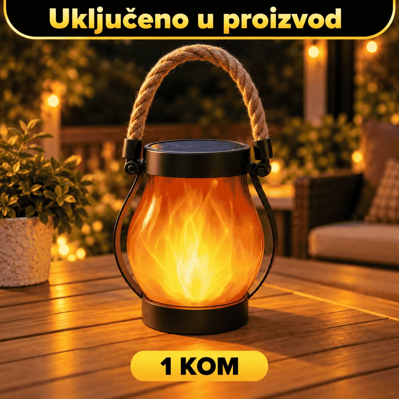 Solarna svjetiljka s efektom plamena, Flamy - Image 2