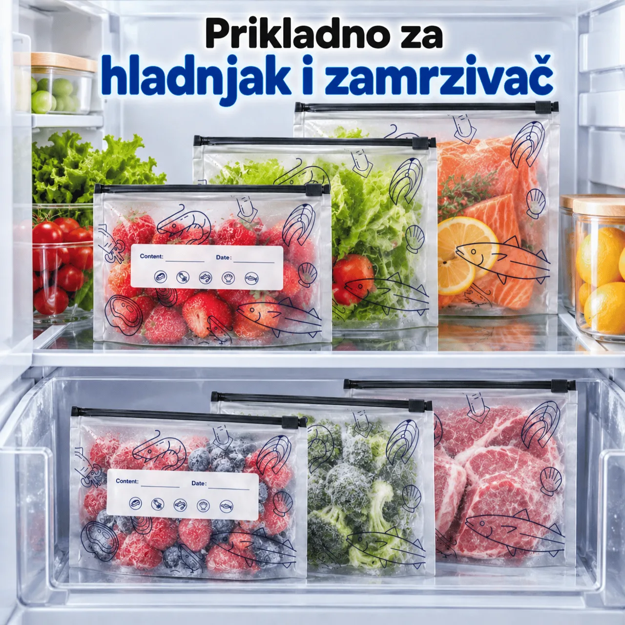 Prikladne za hladnjak i zamrzivač