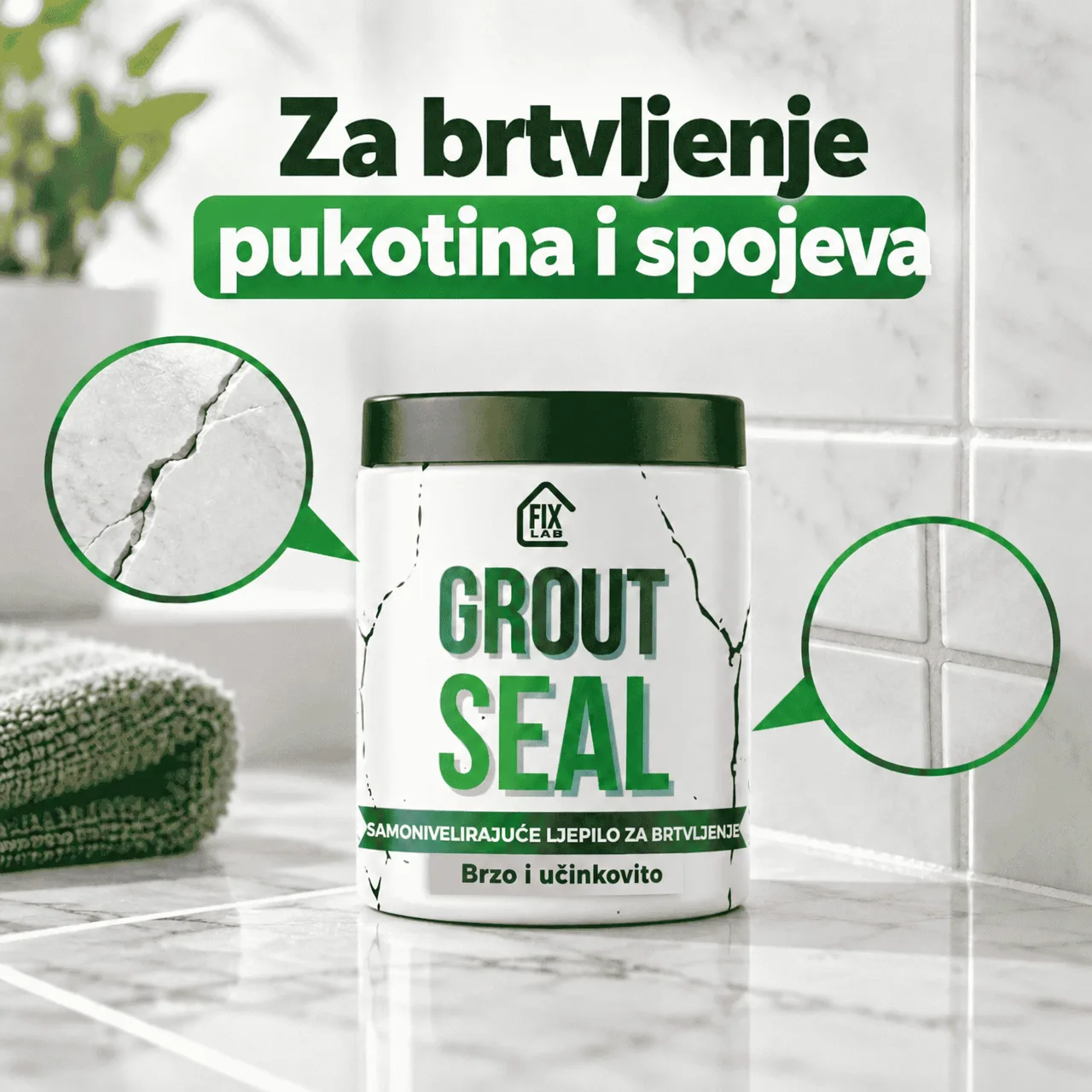 Za brtvljenje pukotina i fuga