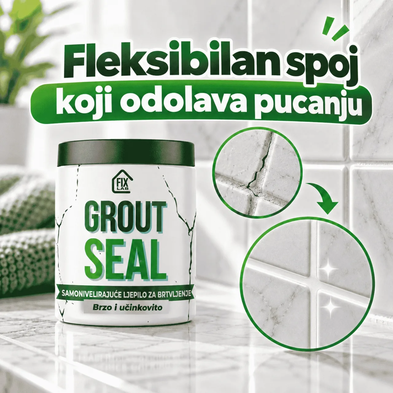 Fleksibilna fuga koja lako ne puca