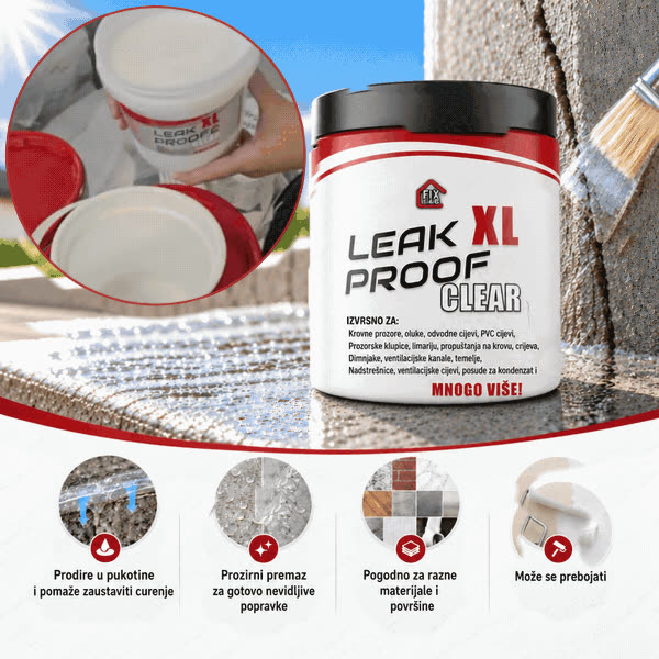 Prozirni premaz za brtvljenje pukotina, LeakProof - video