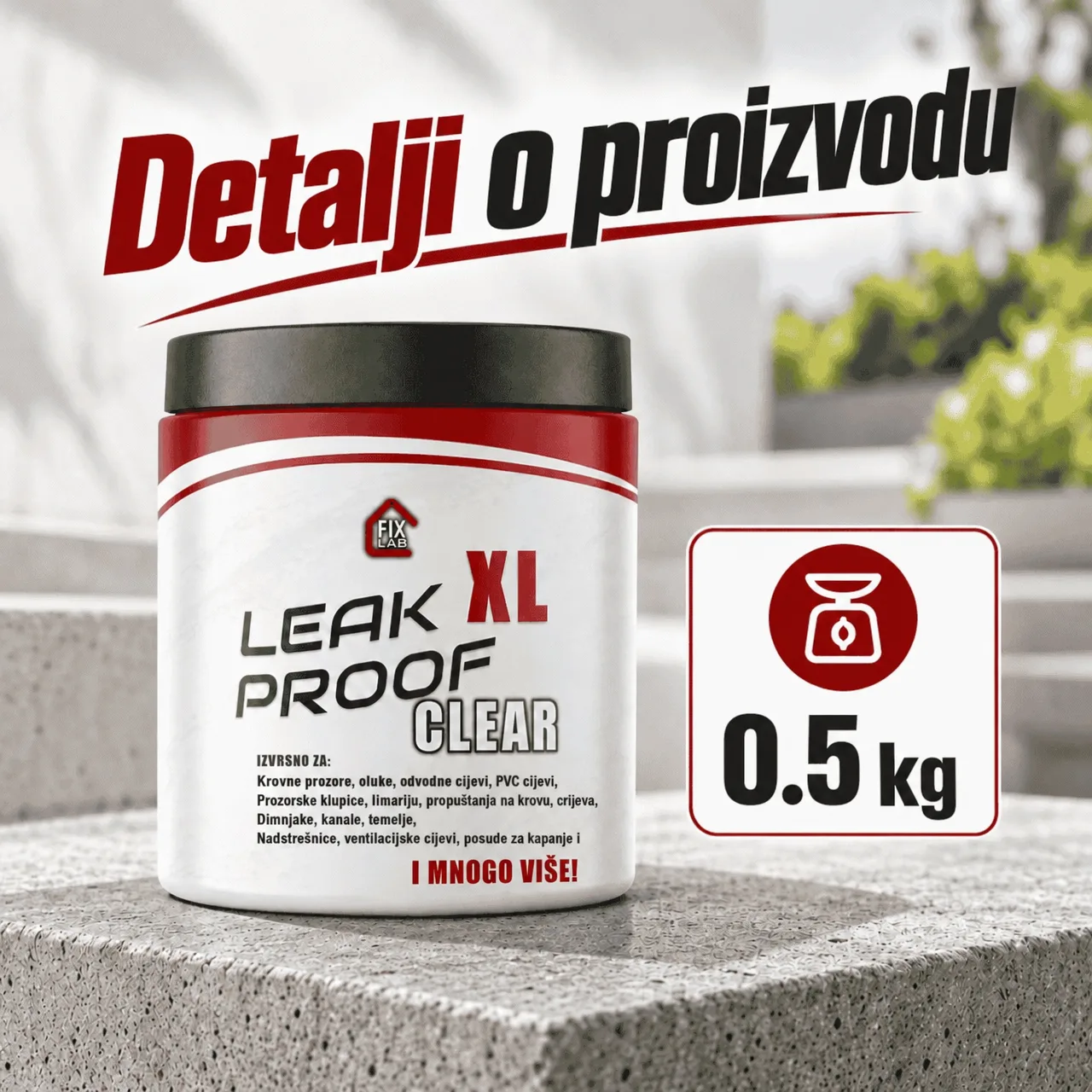 Prozirni premaz za brtvljenje pukotina, LeakProof - Image 3