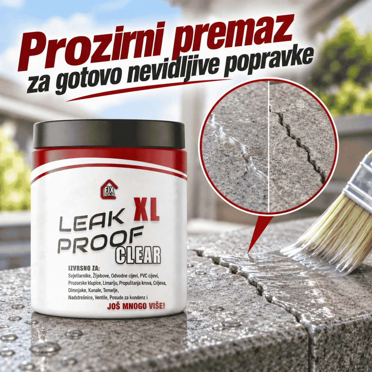 Prozirni premaz za gotovo nevidljive popravke