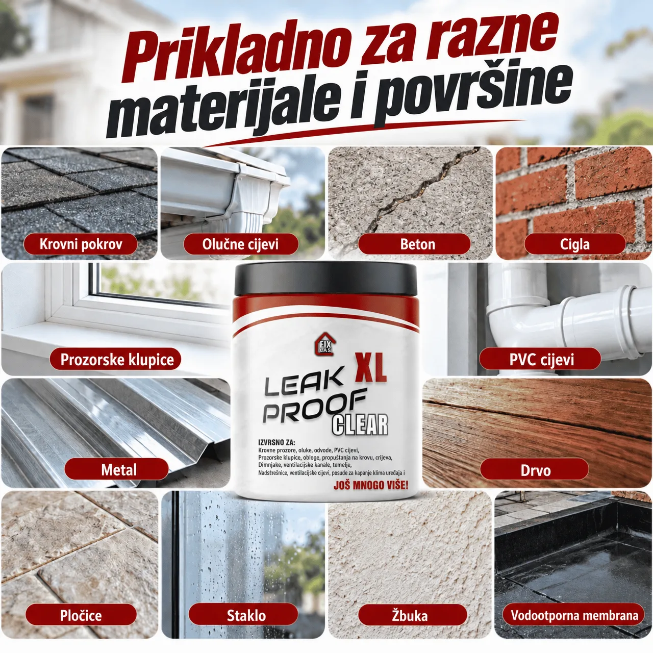 Za različite materijale i površine