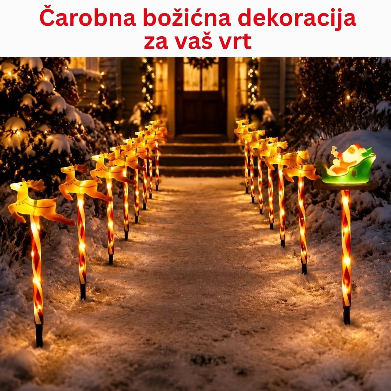 Čarobna božićna dekoracija za vaš vrt