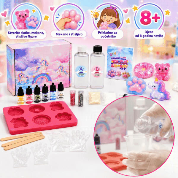 Komplet za izradu DIY figurica, SquishyMaker - video