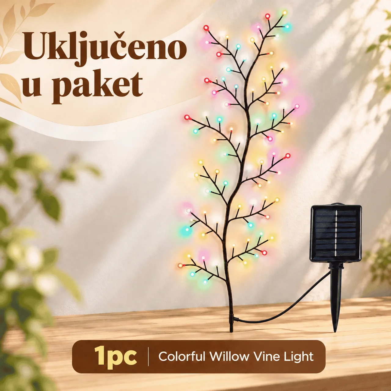 Solarna LED svjetleća grana, VineLight - Image 2